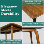 Acacia Verve 48" Solid Wood Dining Table - Ideal Kitchen Table for 4