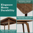 Acacia Verve 48" Solid Wood Dining Table - Ideal Kitchen Table for 4