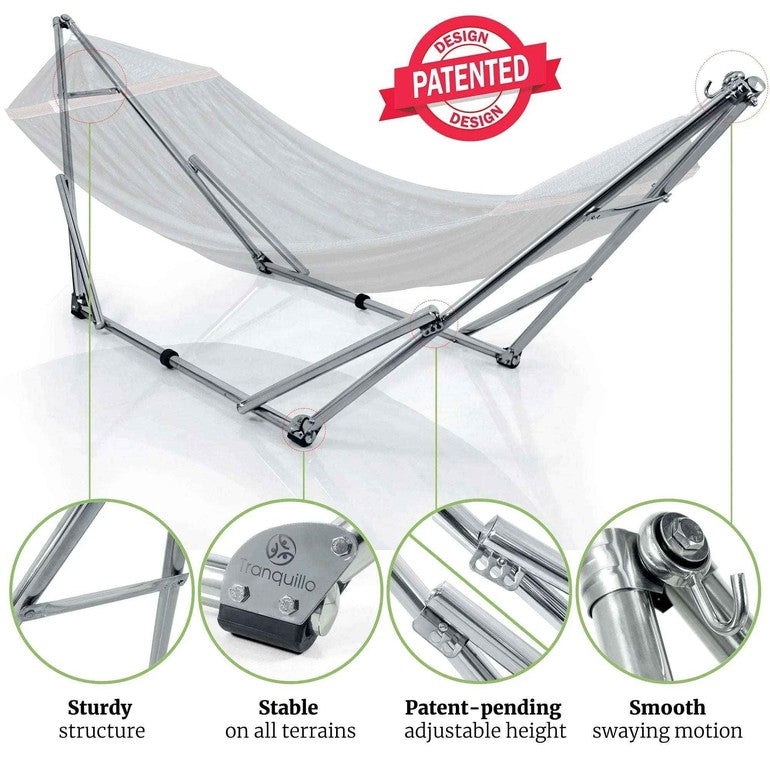 Tranquillo Universal Stainless Steel Hammock Stand for Ultimate Relaxation