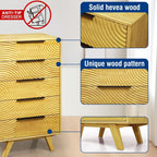 Acacia Harmony Dresser with 5 Drawers for Stylish Storage Solutions