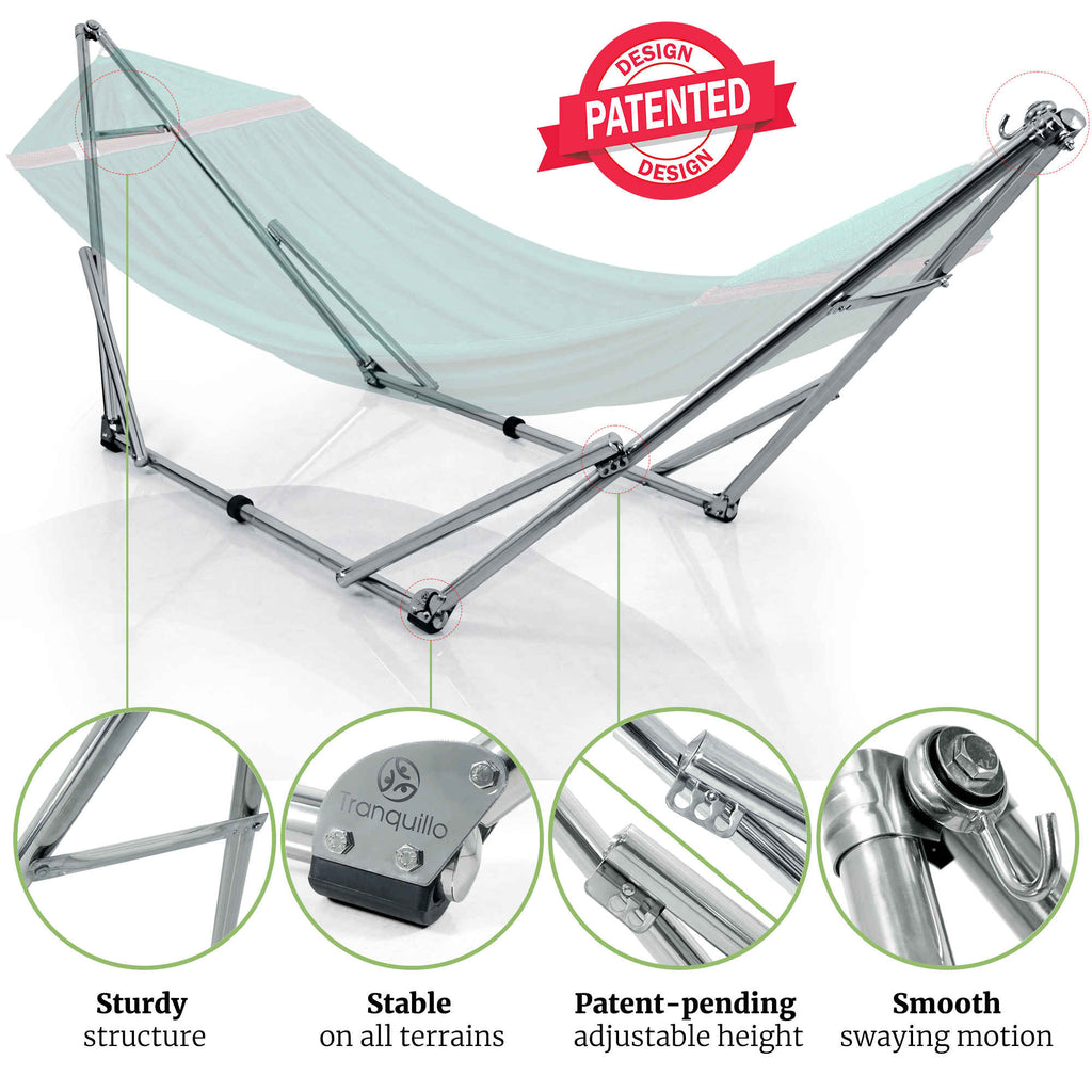 Tranquillo Universal Stainless Steel Hammock Stand for Ultimate Relaxation