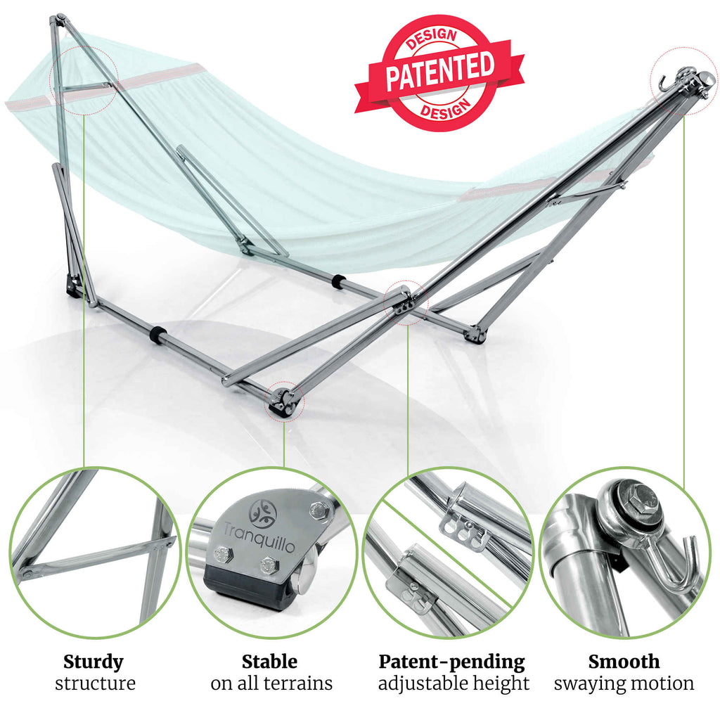 Tranquillo Universal Stainless Steel Hammock Stand for Ultimate Relaxation