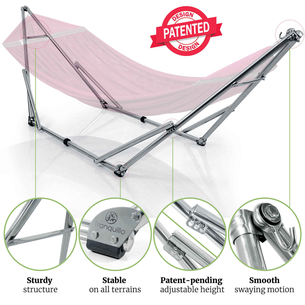 Tranquillo Universal Stainless Steel Hammock Stand for Ultimate Relaxation