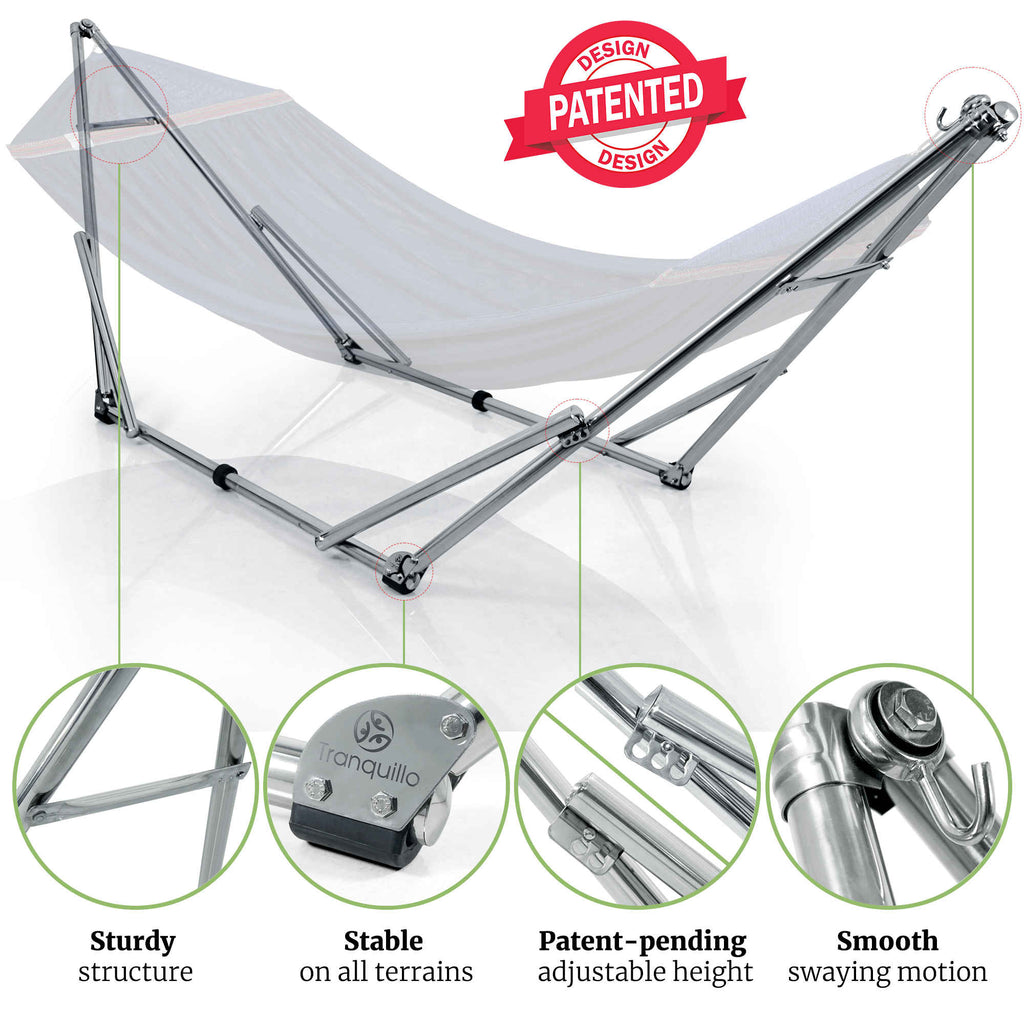 Tranquillo Universal Stainless Steel Hammock Stand for Ultimate Relaxation