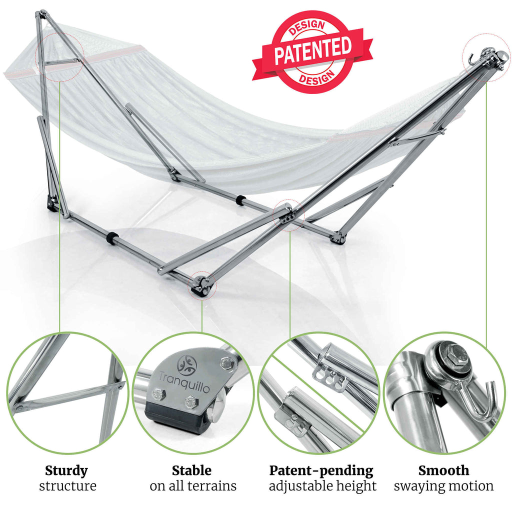 Tranquillo Universal Stainless Steel Hammock Stand for Ultimate Relaxation