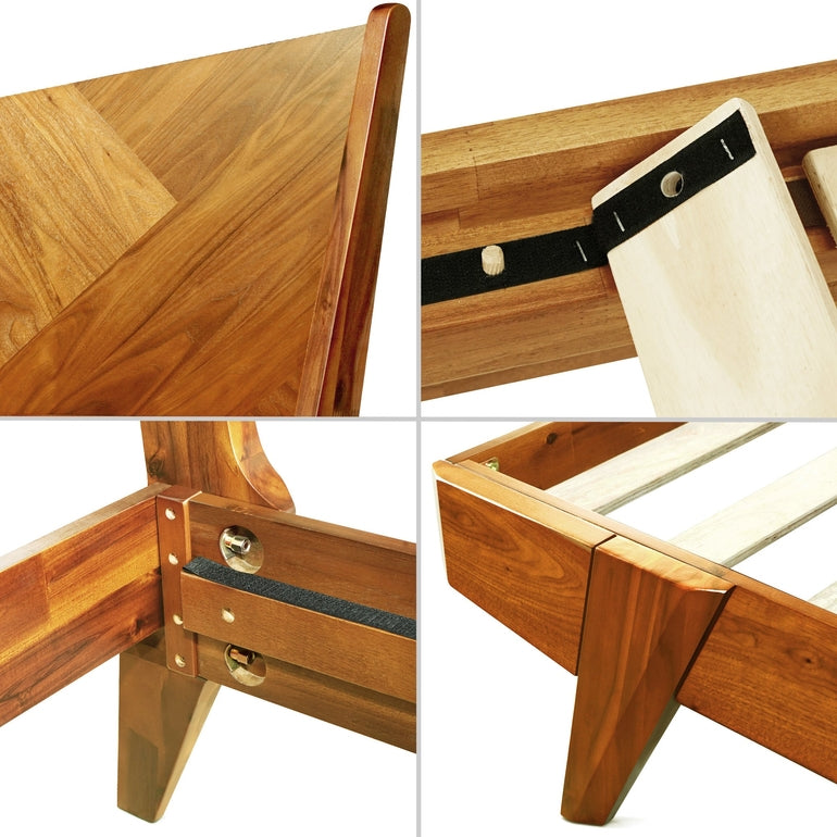 Rorns Gazelle Platform Bed Frame With Headboard for Ultimate Comfort