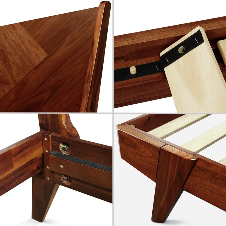 Rorns Gazelle Platform Bed Frame With Headboard for Ultimate Comfort