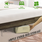 Acacia Sierra Deluxe Solid Wood Bed Frame