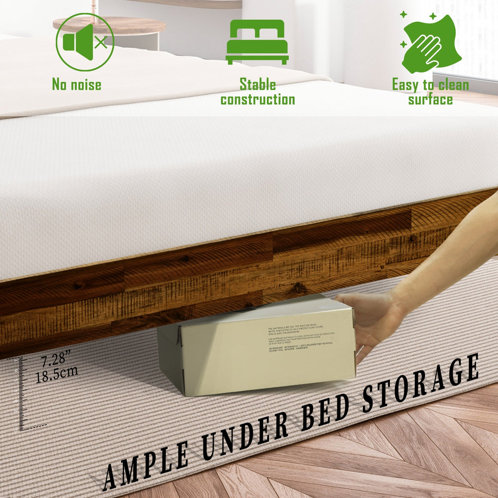 Acacia Sierra Deluxe Solid Wood Bed Frame