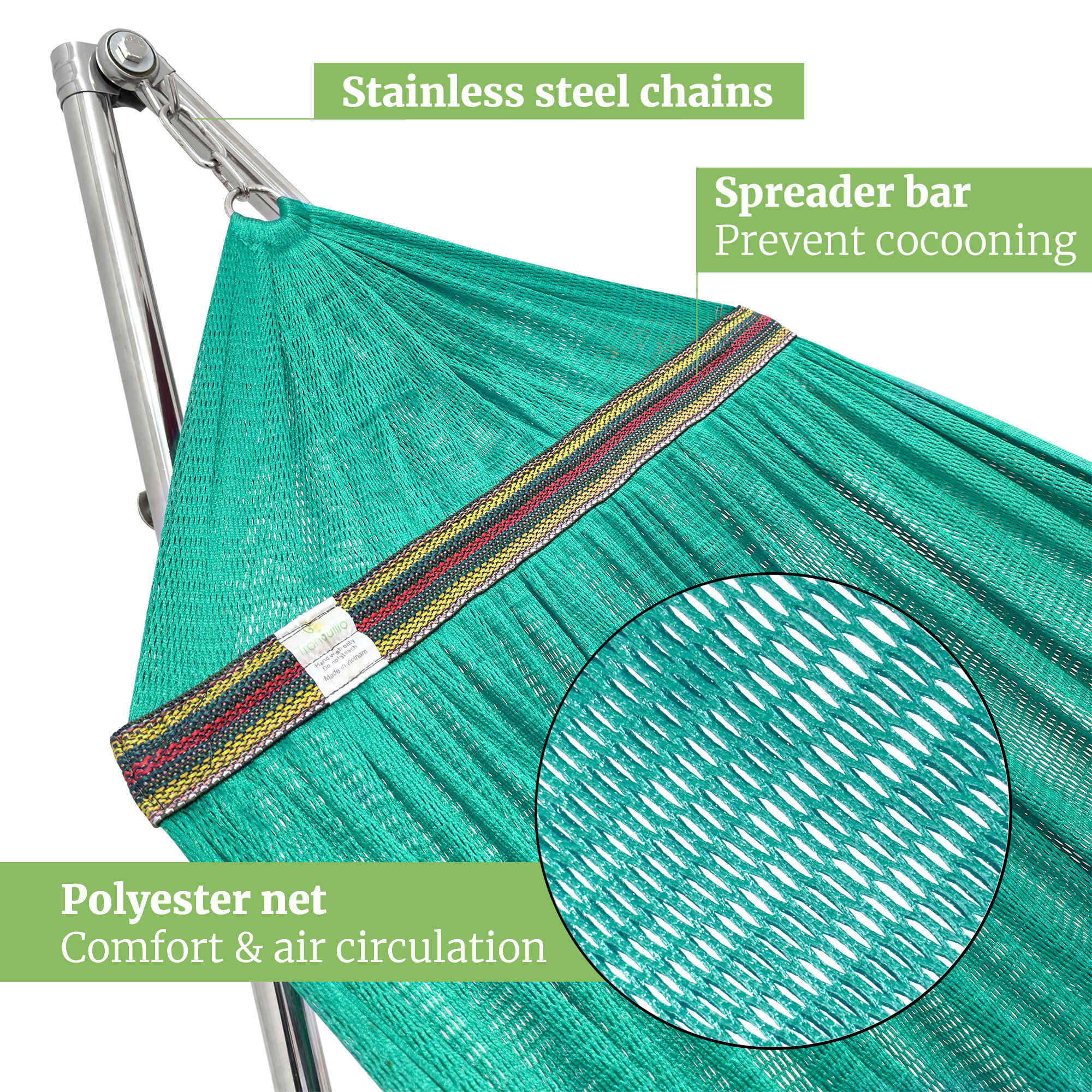 Tranquillo Universal Stainless Steel Hammock Stand for Ultimate Relaxation