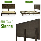 Acacia Sierra Deluxe Solid Wood Bed Frame