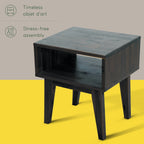 Acacia Serena Solid Wood Nightstand - Elegant and Durable Bedside Storage