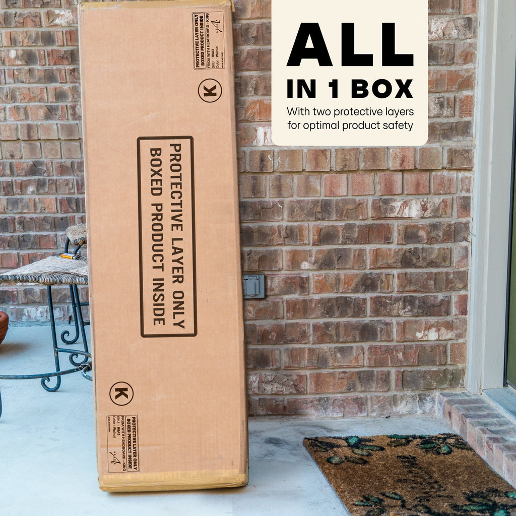 Frida Deluxe Solid Wood Bed Frame - Premium Quality Craftsmanship and Timeless Elegance