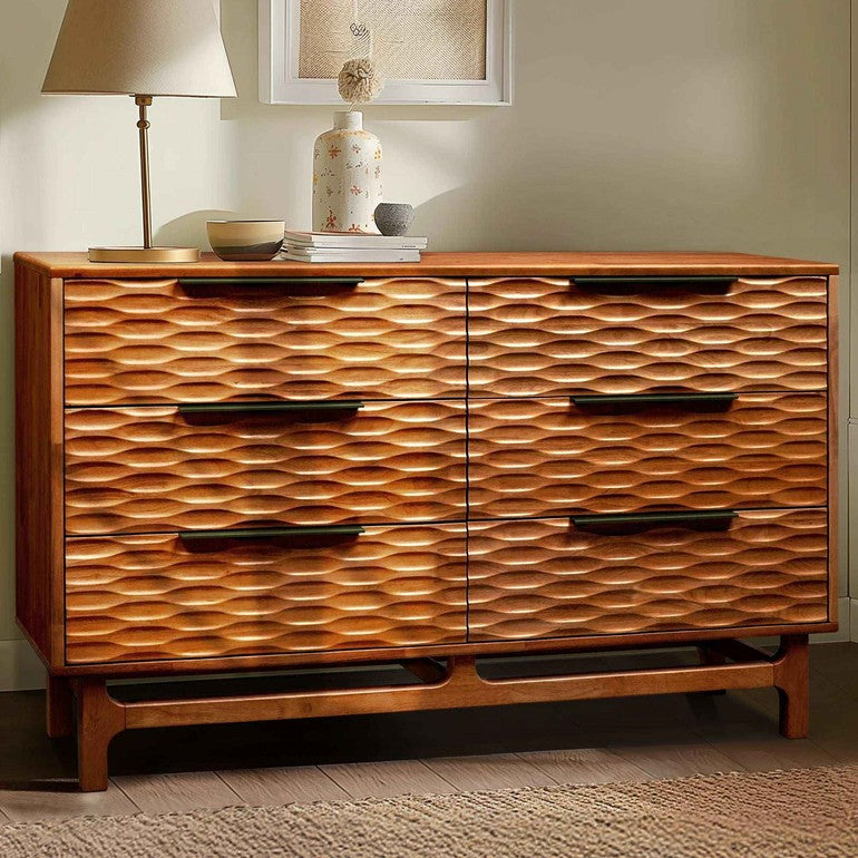 Acacia Elara Dresser with 6 Drawers for Stylish Storage Solutions