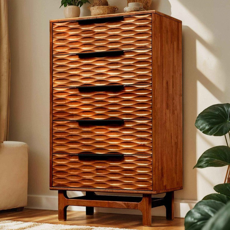 Acacia Elara Dresser with 5 Drawers for Stylish Storage Solutions