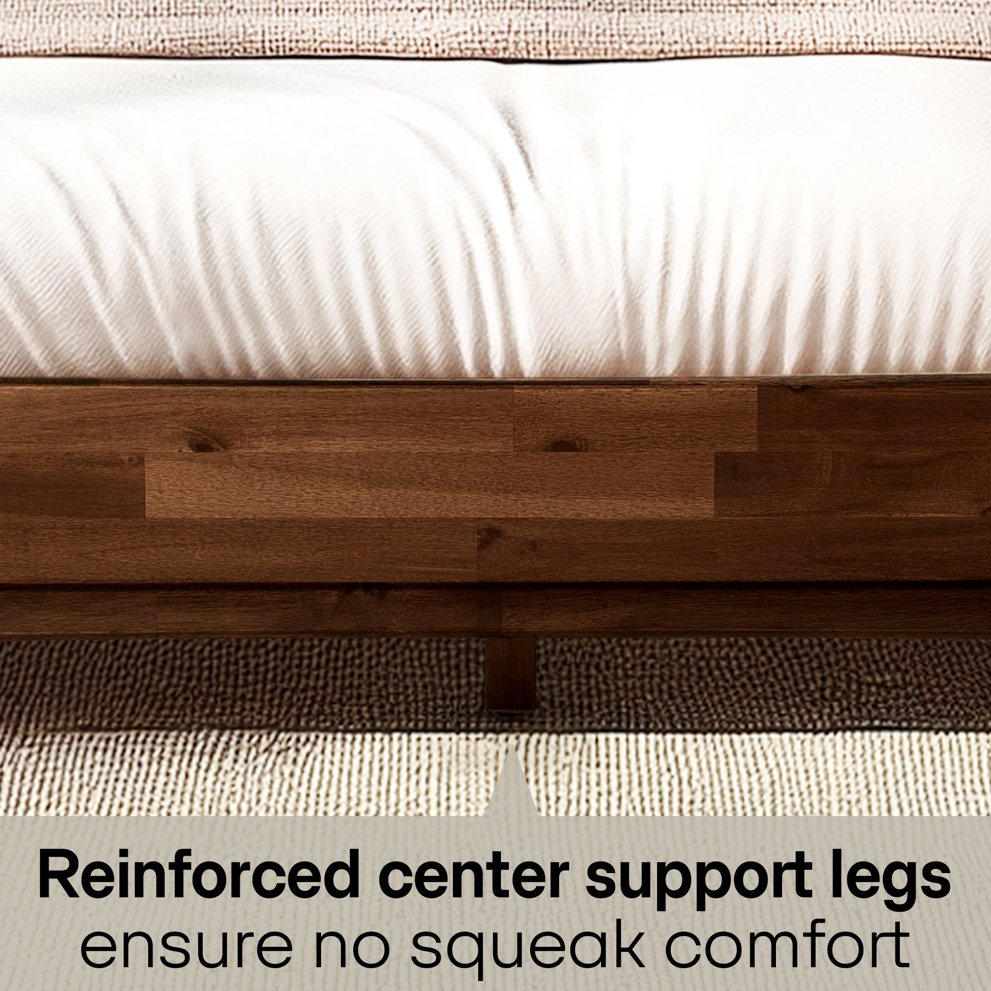 Acacia Solid Wood Bed Frame - Aurora Style for a Stylish Bedroom