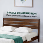Acacia Emery Solid Wood Bed Frame - Stylish and Durable Acacia Wood Design for Your Bedroom