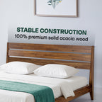 Acacia Emery Solid Wood Bed Frame - Stylish and Durable Acacia Wood Design for Your Bedroom