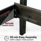 Acacia Solid Wood Bed Frame - Aurora Style for a Stylish Bedroom