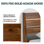 Acacia Emery Solid Wood Bed Frame - Stylish and Durable Acacia Wood Design for Your Bedroom
