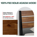 Acacia Emery Solid Wood Bed Frame - Stylish and Durable Acacia Wood Design for Your Bedroom
