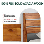 Acacia Emery Solid Wood Bed Frame - Stylish and Durable Acacia Wood Design for Your Bedroom