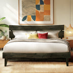 Estructura de cama de madera maciza de acacia - Estilo Aurora para un dormitorio con estilo