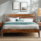 Acacia Emery Solid Wood Bed Frame - Stylish and Durable Acacia Wood Design for Your Bedroom