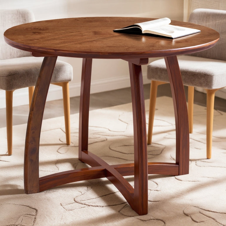 Alma 36 Inches Round Dining Table for 4, Mid-Century Modern Kitchen & Dining Room Tables