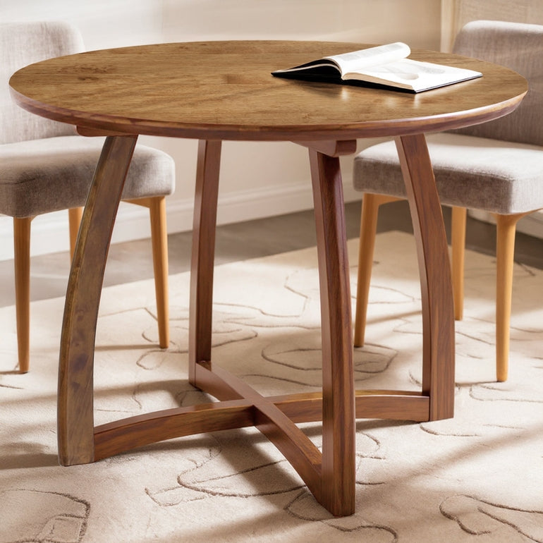 Alma 36 Inches Round Dining Table for 4, Mid-Century Modern Kitchen ...