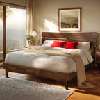 Acacia Solid Wood Bed Frame - Aurora Style for a Stylish Bedroom