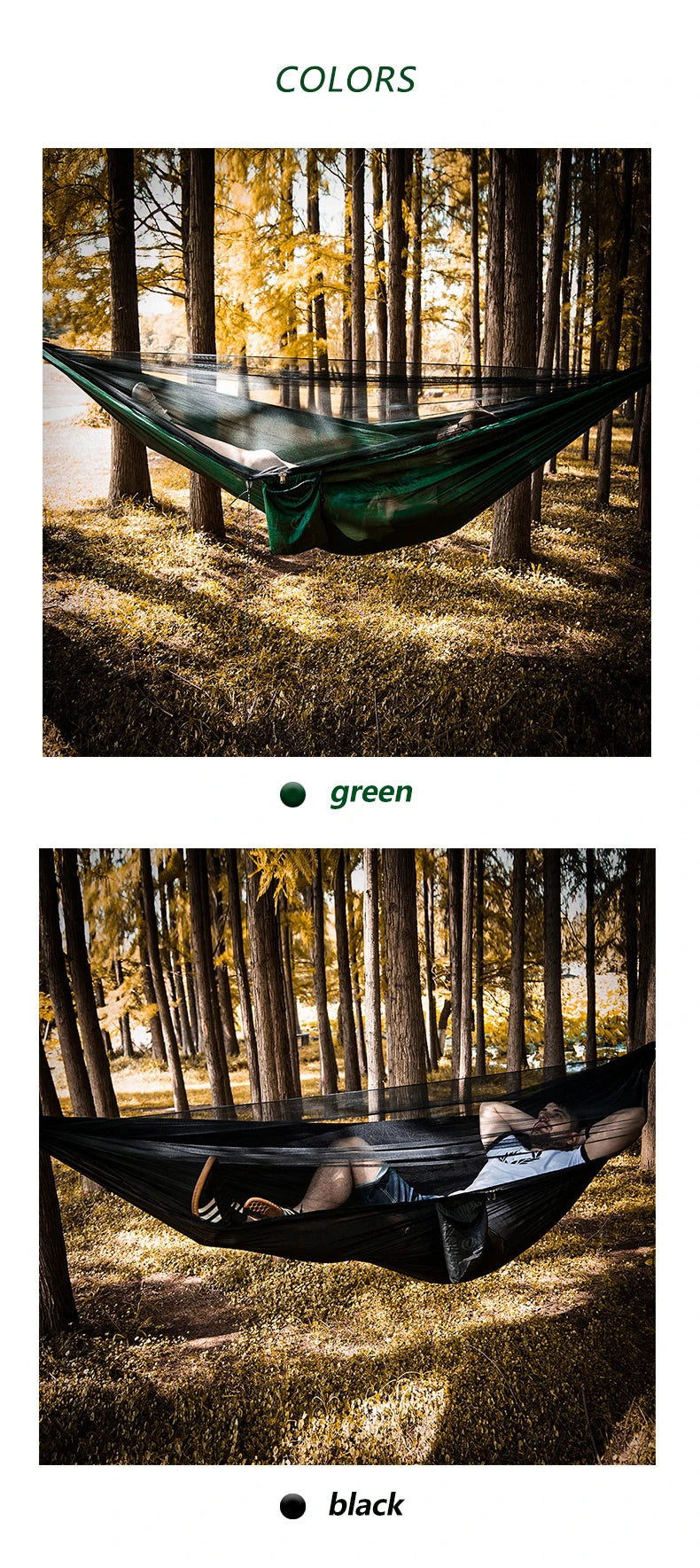 Portable Hammock with Mosquito Net