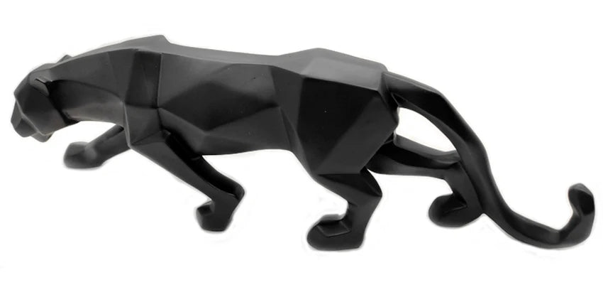 Geometric Panther Statue