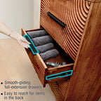 Acacia Harmony Dresser with 5 Drawers for Stylish Storage Solutions