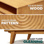 Acacia Harmony Wooden Coffee Table with Drawers & Open Storage