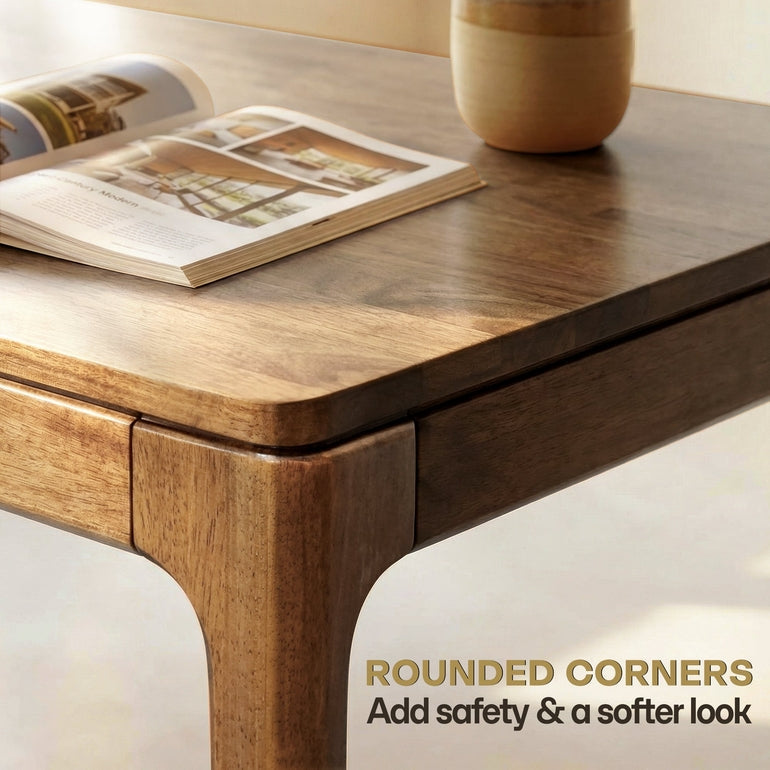 ACACIA Wilma 48” Rubber Wood Rectangular Writing Desk