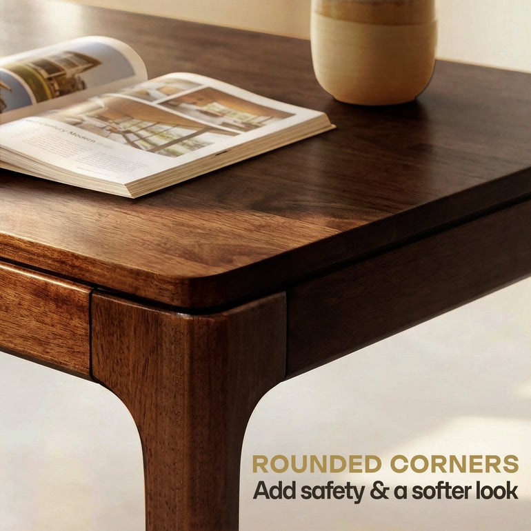 ACACIA Wilma 48” Rubber Wood Rectangular Writing Desk