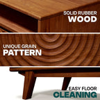 Acacia Harmony Wooden Coffee Table with Drawers & Open Storage