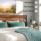 Acacia Emery Solid Wood Bed Frame - Stylish and Durable Acacia Wood Design for Your Bedroom