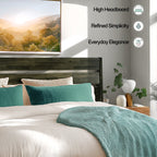 Acacia Emery Solid Wood Bed Frame - Stylish and Durable Acacia Wood Design for Your Bedroom