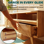 Acacia Harmony Wooden Coffee Table with Drawers & Open Storage