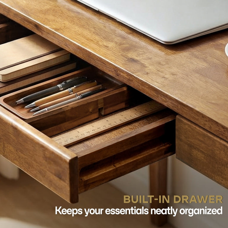 ACACIA Wilma 48” Rubber Wood Rectangular Writing Desk