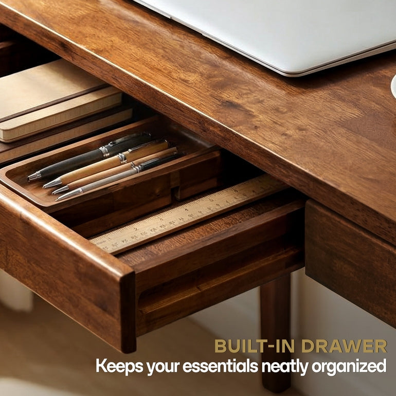 ACACIA Wilma 48” Rubber Wood Rectangular Writing Desk