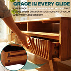 Acacia Harmony Wooden Coffee Table with Drawers & Open Storage