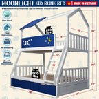 Moonlight Kid Bunk Bed - Stylish and Space-Saving Bunk Bed for Kids