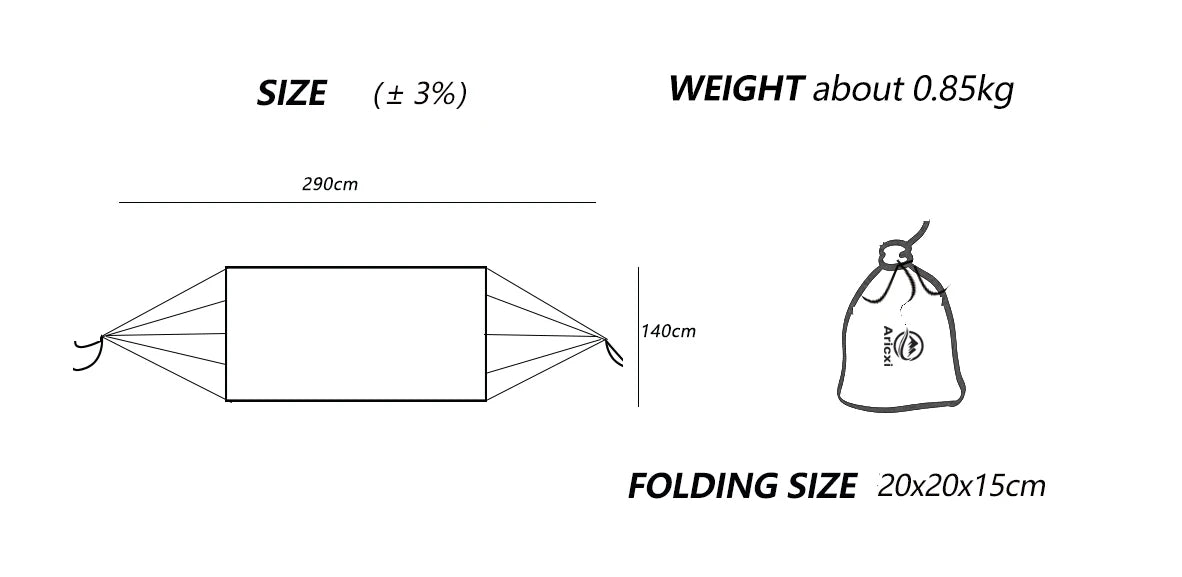 Portable Hammock with Mosquito Net