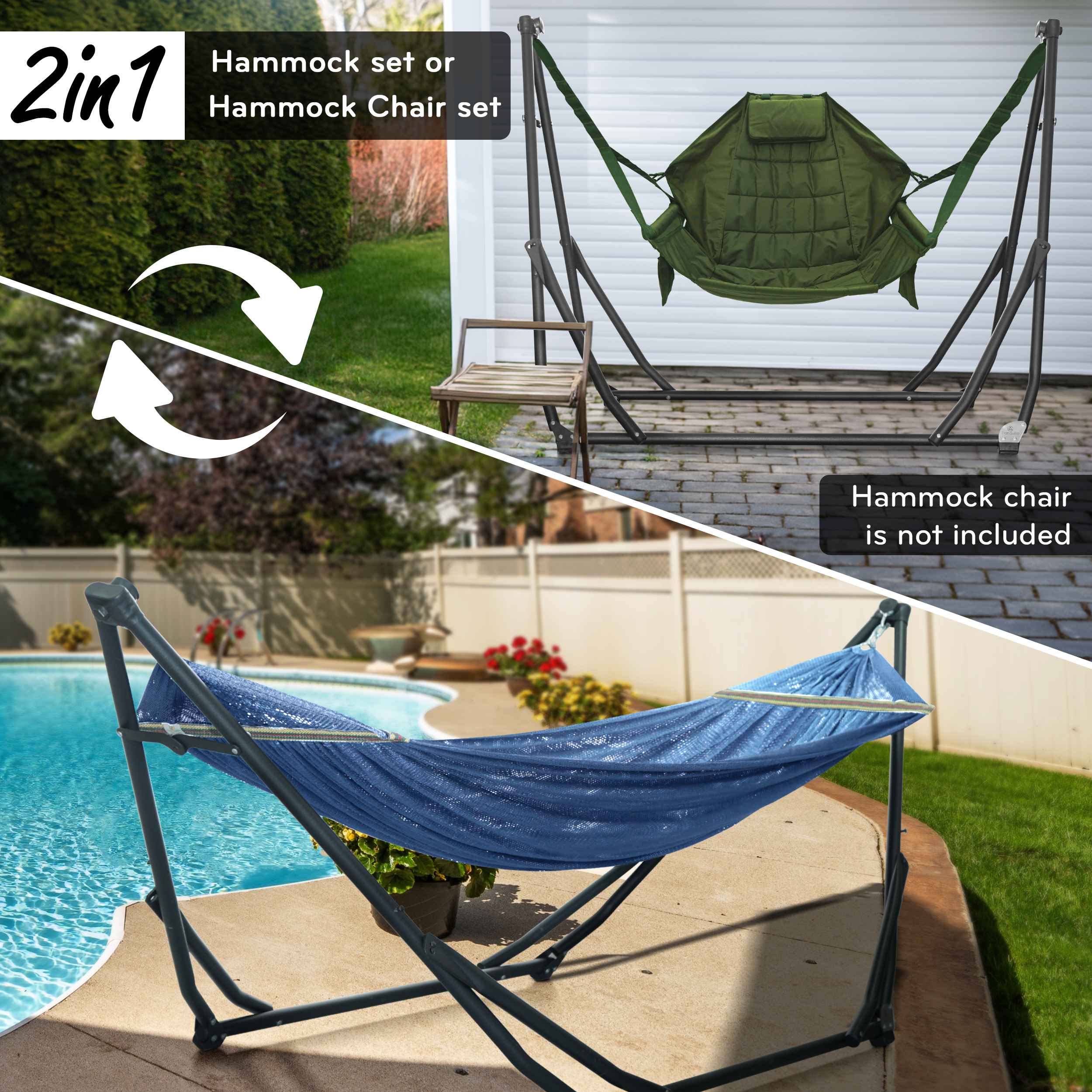Tranquillo UniGen Transforming Hammock Stand for Ultimate Relaxation