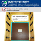 Acacia Harmony Dresser with 5 Drawers for Stylish Storage Solutions