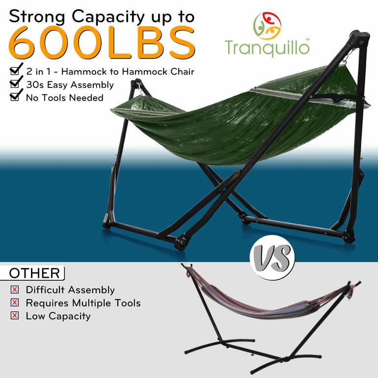 Tranquillo UniGen Transforming Hammock Stand for Ultimate Relaxation