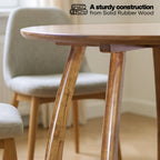 Alma 36 Inches Round Dining Table for 4, Mid-Century Modern Kitchen & Dining Room Tables